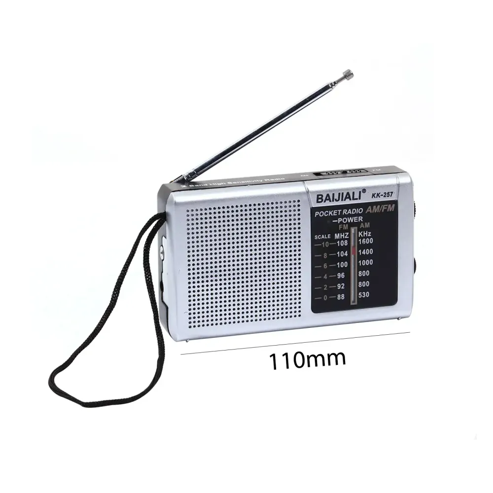 Lampe torche Radio multifonctionnelle à manivelle solaire portable