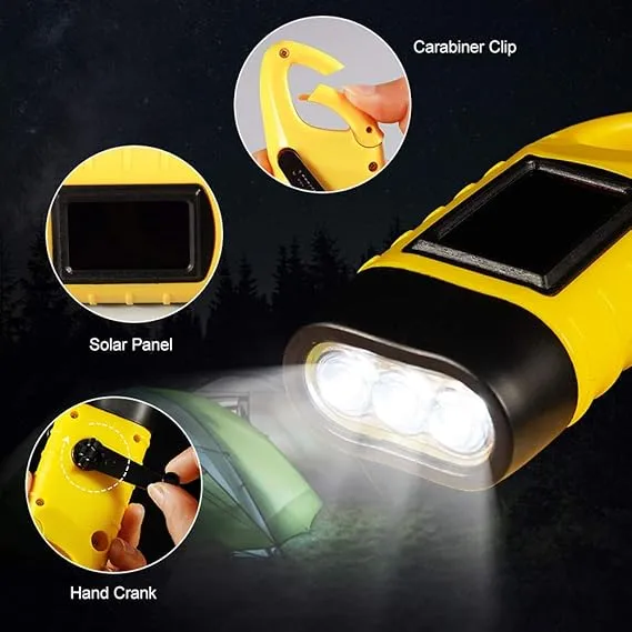 Lampe torche rechargeable à énergie solaire et dynamo (Chad)