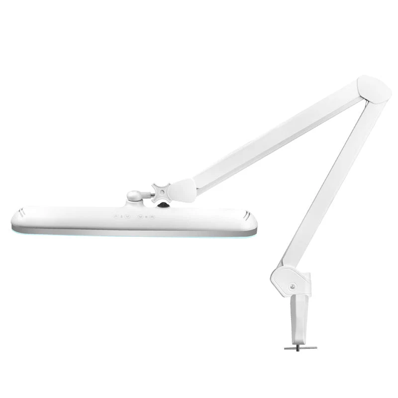 Lampe de travail LED élégante 801-tl avec étau rég. intensité et couleur de lumière blanche