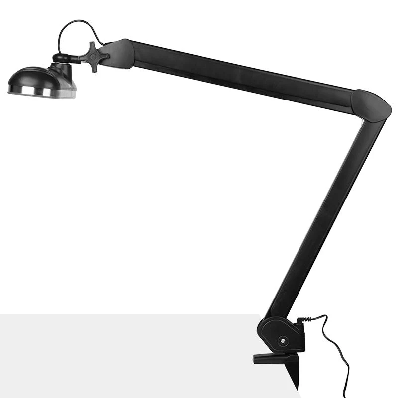 Lampe de travail LED élégante 801-tl avec étau reg. intensité et couleur de lumière noire
