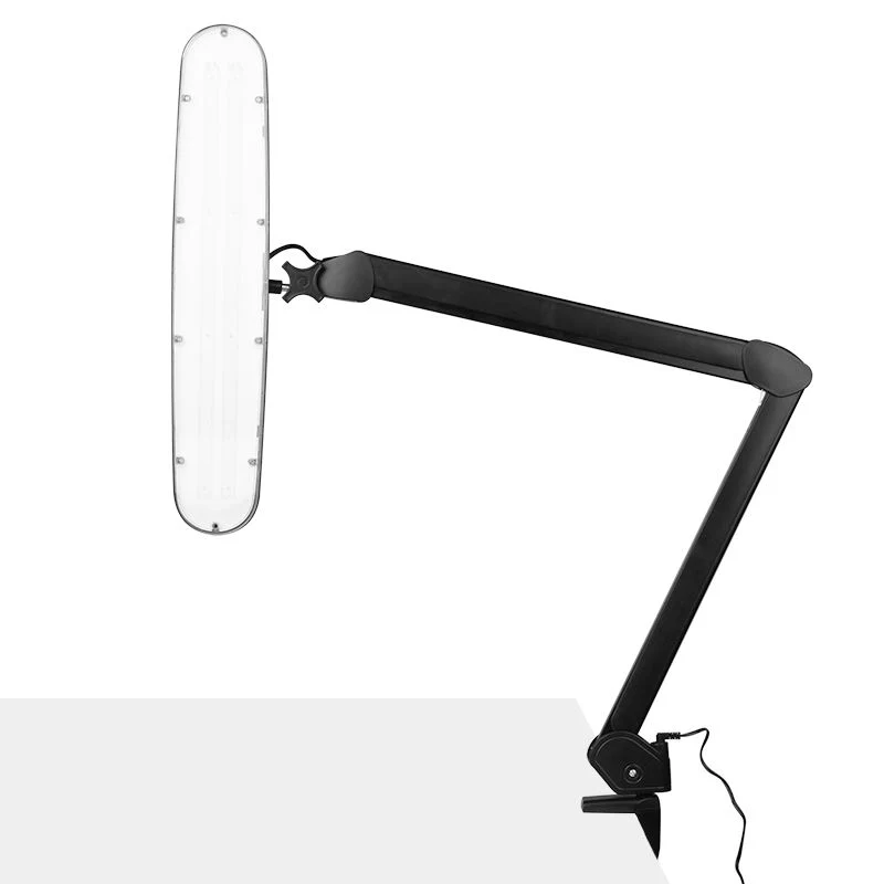 Lampe de travail LED élégante 801-tl avec étau reg. intensité et couleur de lumière noire