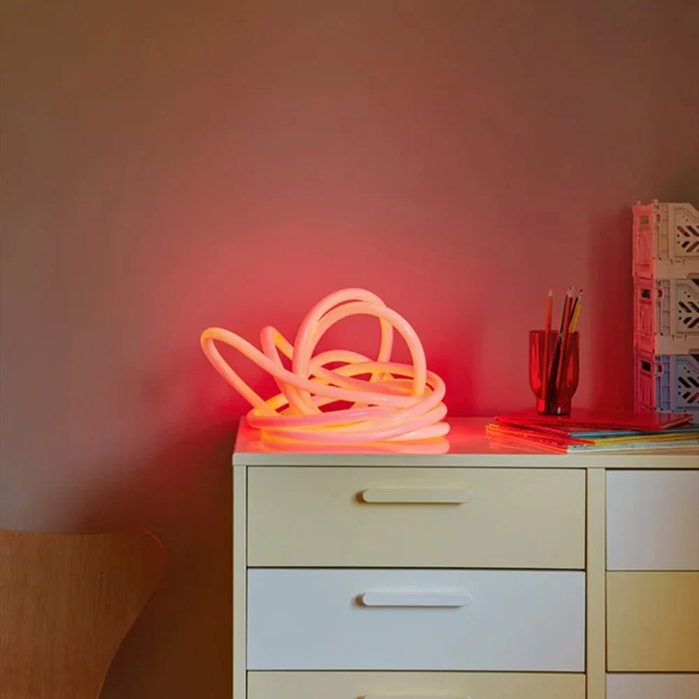 Lampe tube flexible 5 M rouge chaud