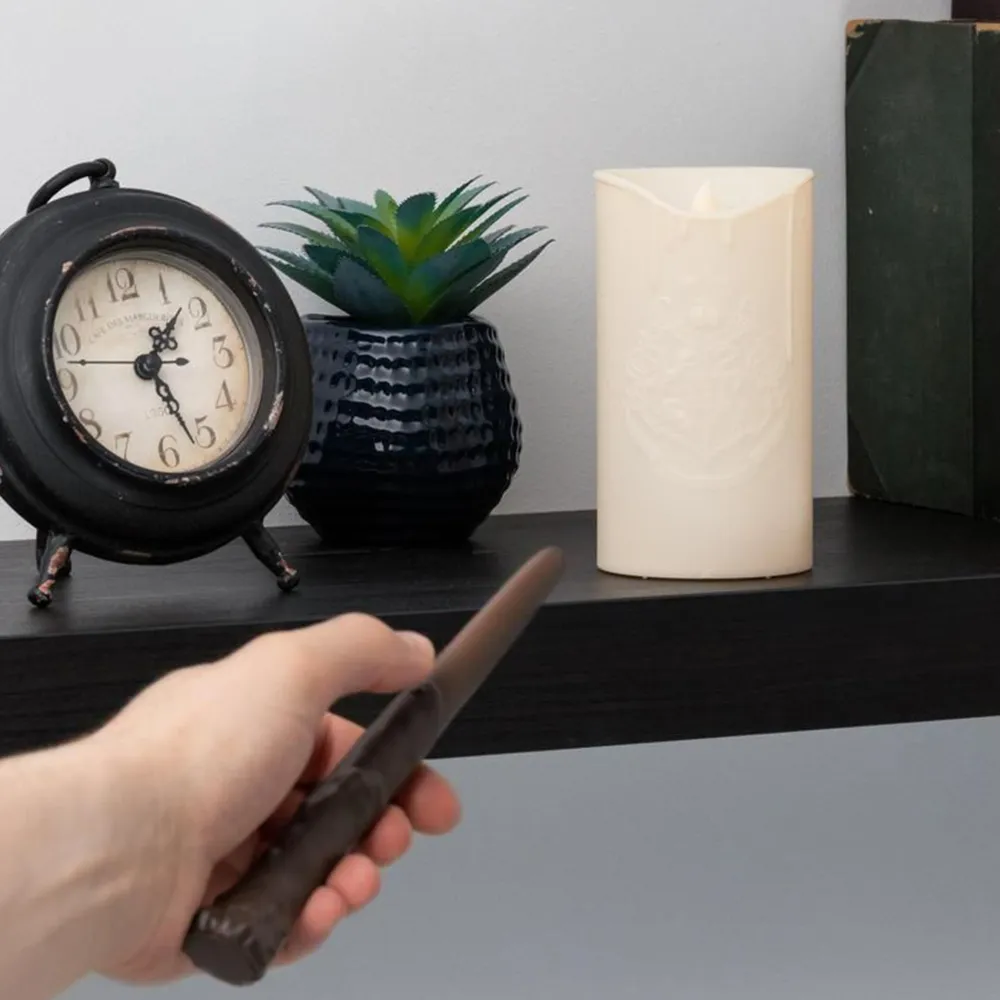 Lampe-bougie Harry Potter avec télécommande de baguette magique