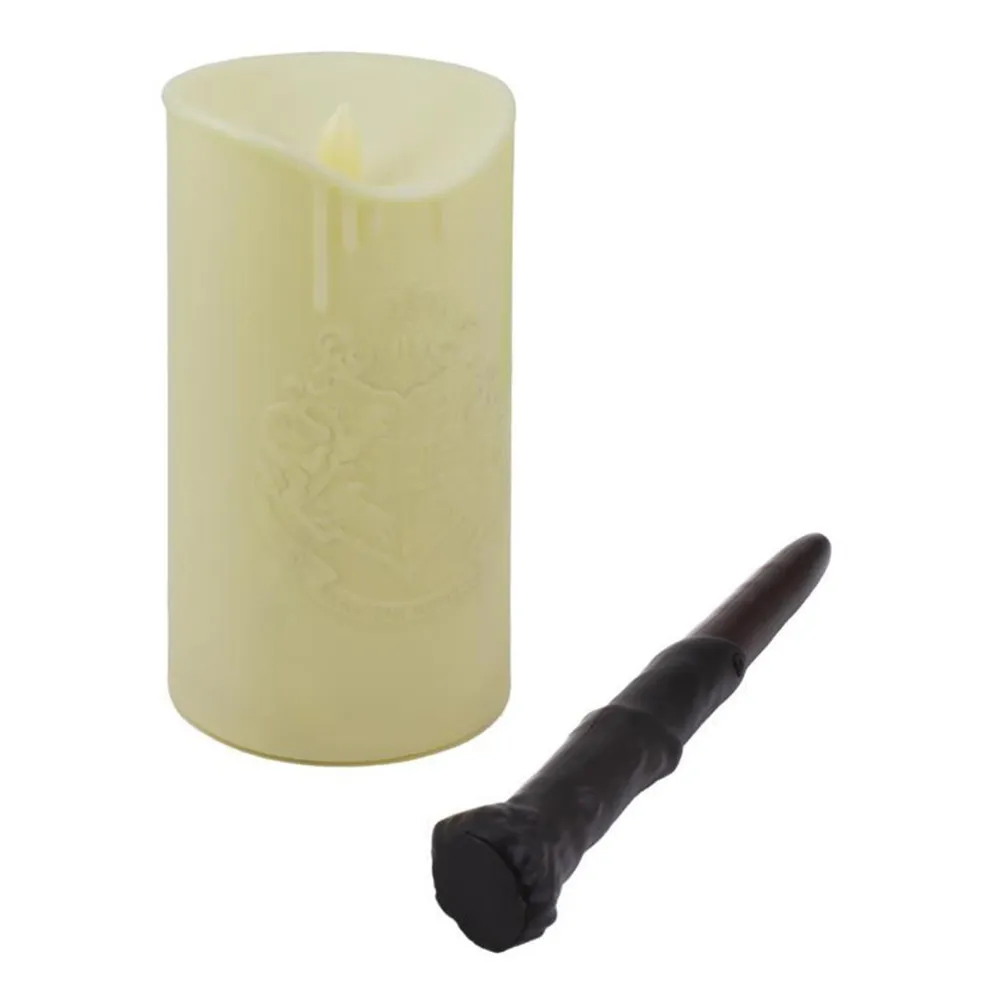 Lampe-bougie Harry Potter avec télécommande de baguette magique