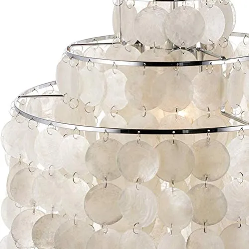 Suspension moderne pour chambre à coucher - Plafonnier en coquillages - Suspension en coquillage de centaines de Capiz - P...