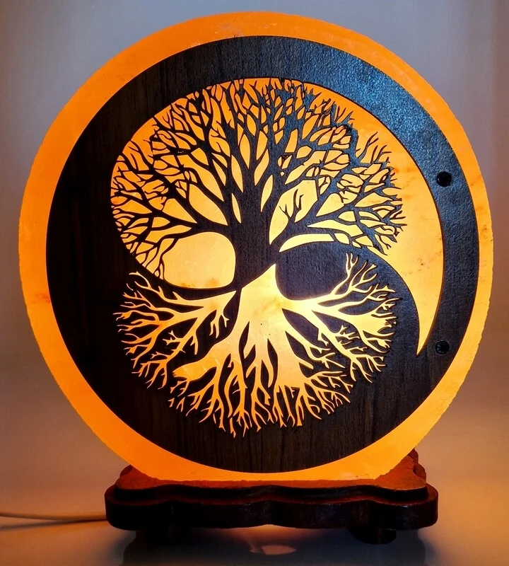Lampe de Sel Arbre de Vie Yin-Yang 5KG L'AURA