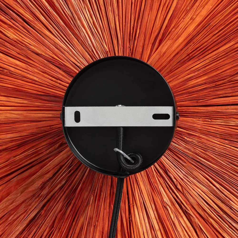LEDKIA LIGHTING Applique Murale Raphia Kanga Terre cuite E27
