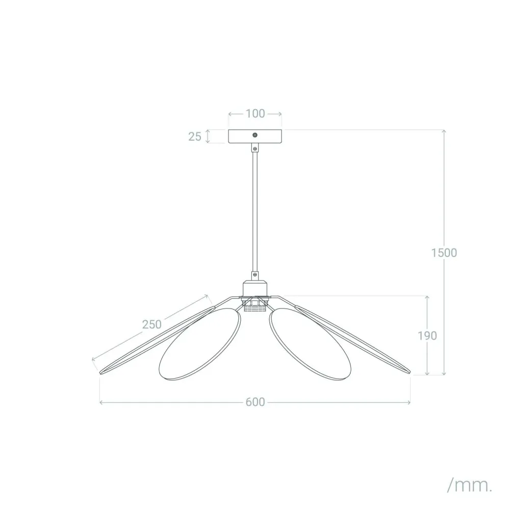 LEDKIA LIGHTING Suspension Rotin Noir tressé E27