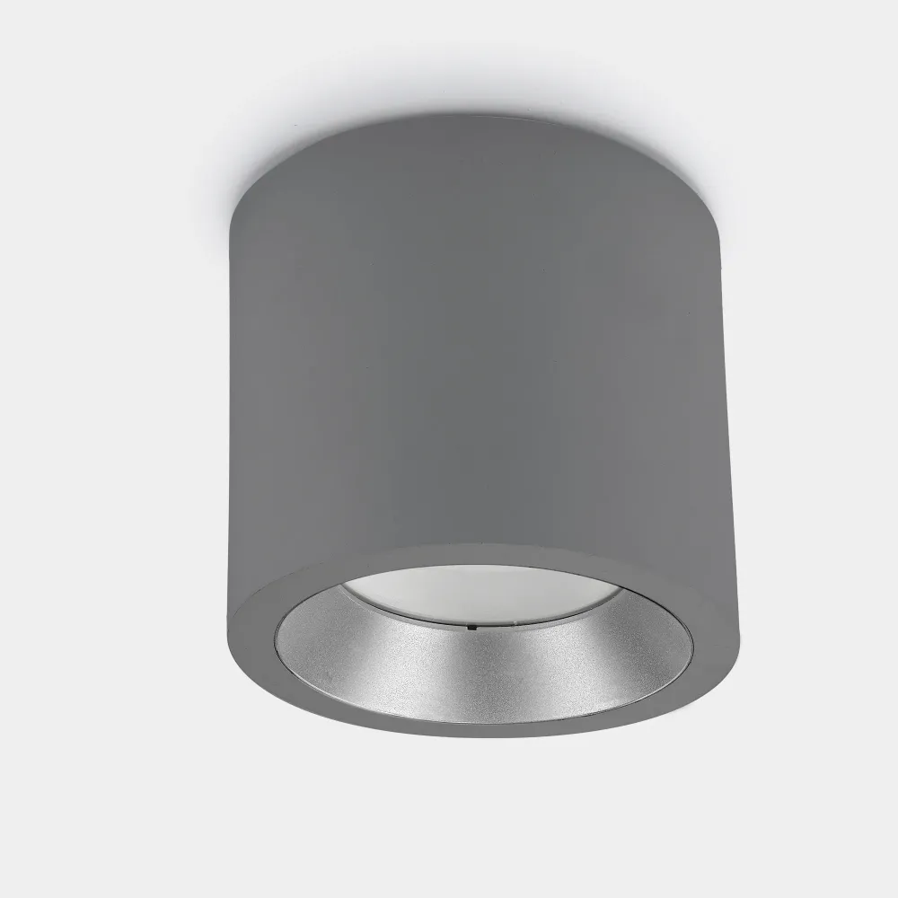 LedsC4 Cosmos LED Ceiling Light Ø12.6cm Warm White Grey LED 15-9790-34-CL