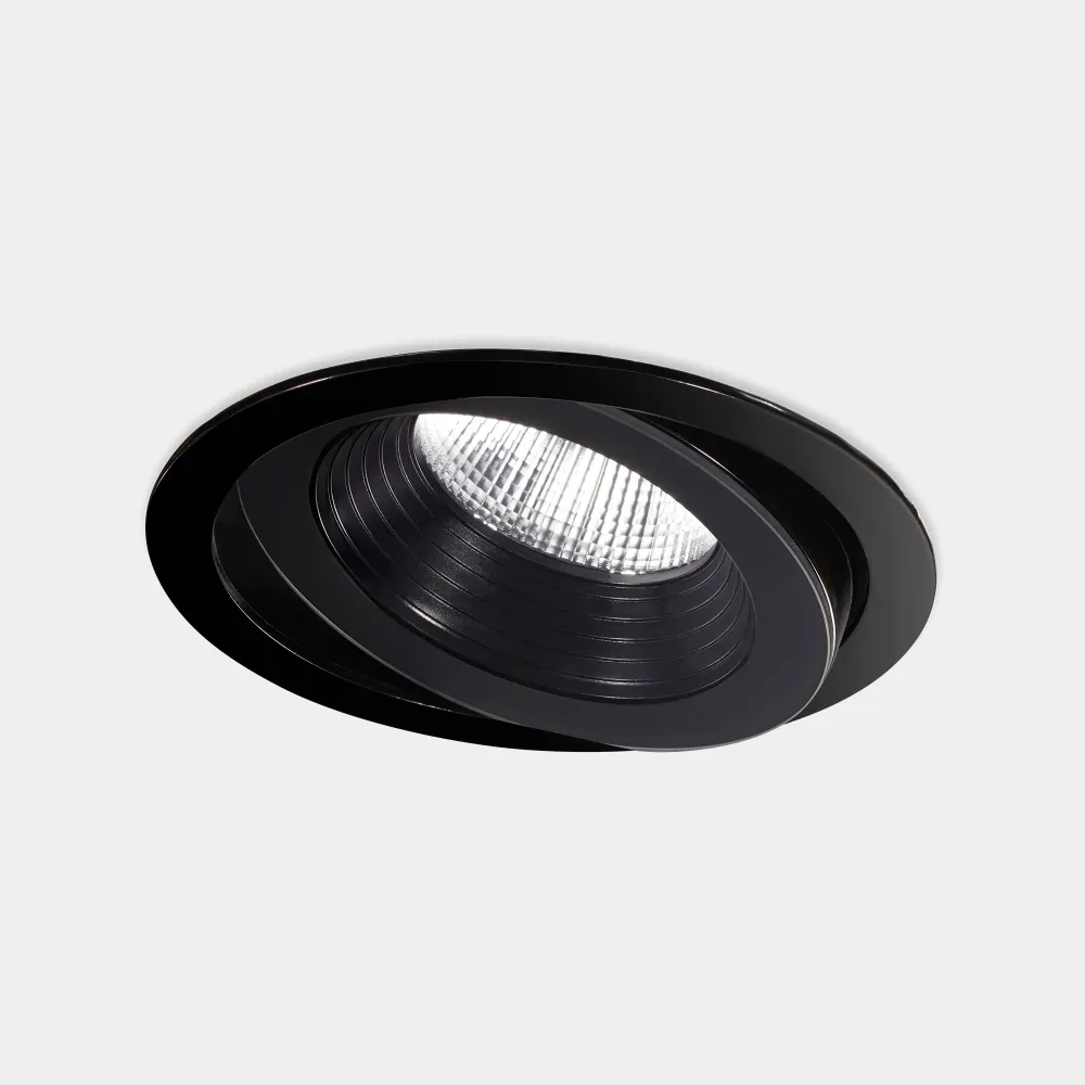 LedsC4 Downlight Dako Adjustable Ø20cm LED 20 warm white black 15-E105-05-CL