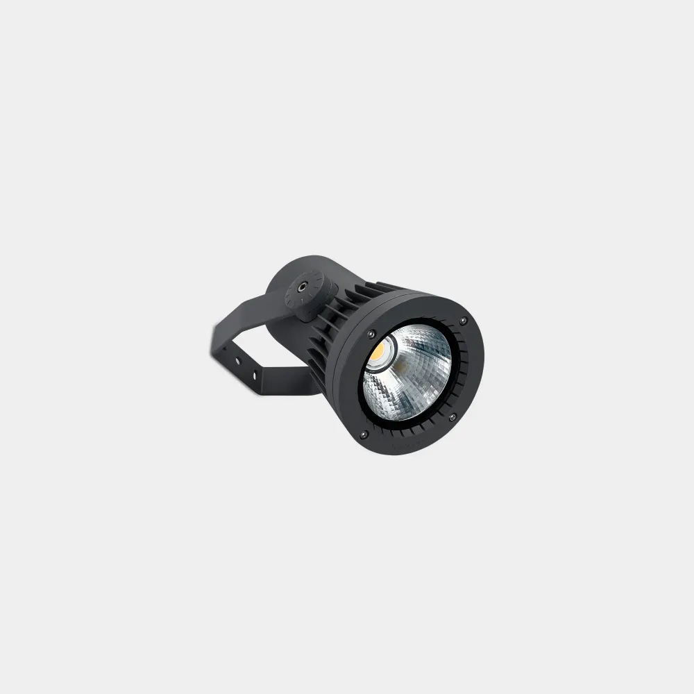 LedsC4 Hubble COB LED Projector Ø12.6cm Warm White Urban Grey LED 05-9989-Z5-CL