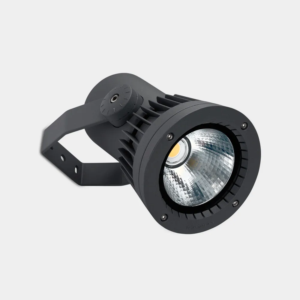 LedsC4 Hubble COB Projector 23.4cm Warm White LED DALI-2 Grey 05-E166-Z5-CL