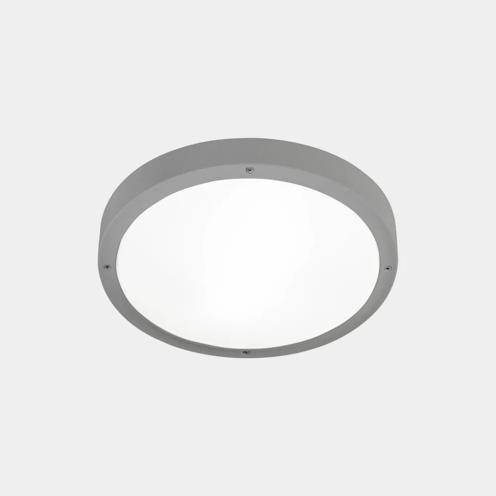 LedsC4 IP66 Basic ceiling light Ø260Mm LED 13.5 Sw 2700-3200-4000K Gray 1396Lm 15-E049-34-EH