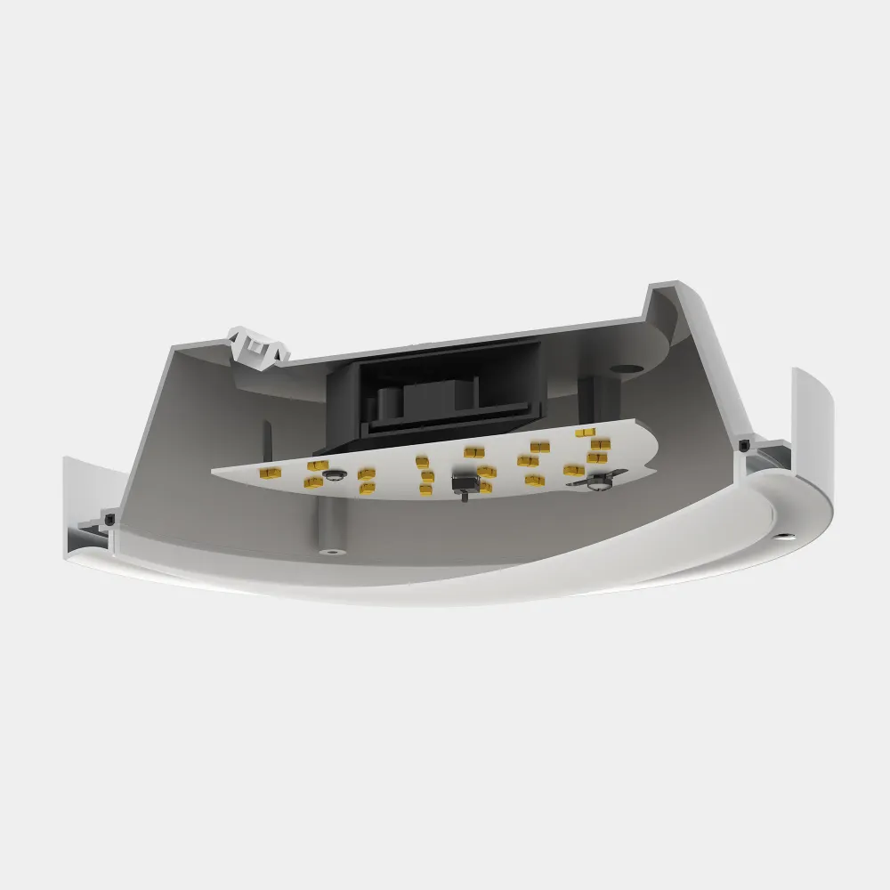 LedsC4 IP66 Basic ceiling light Ø260Mm LED 13.5 Sw 2700-3200-4000K Gray 1396Lm 15-E049-34-EH