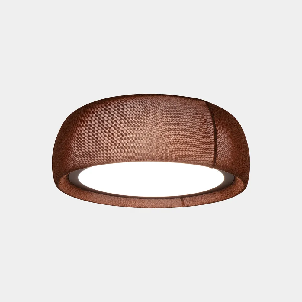 LedsC4 LED Ceiling Light Gong LED Phase Cut l Brown 15-8933-W1-L1