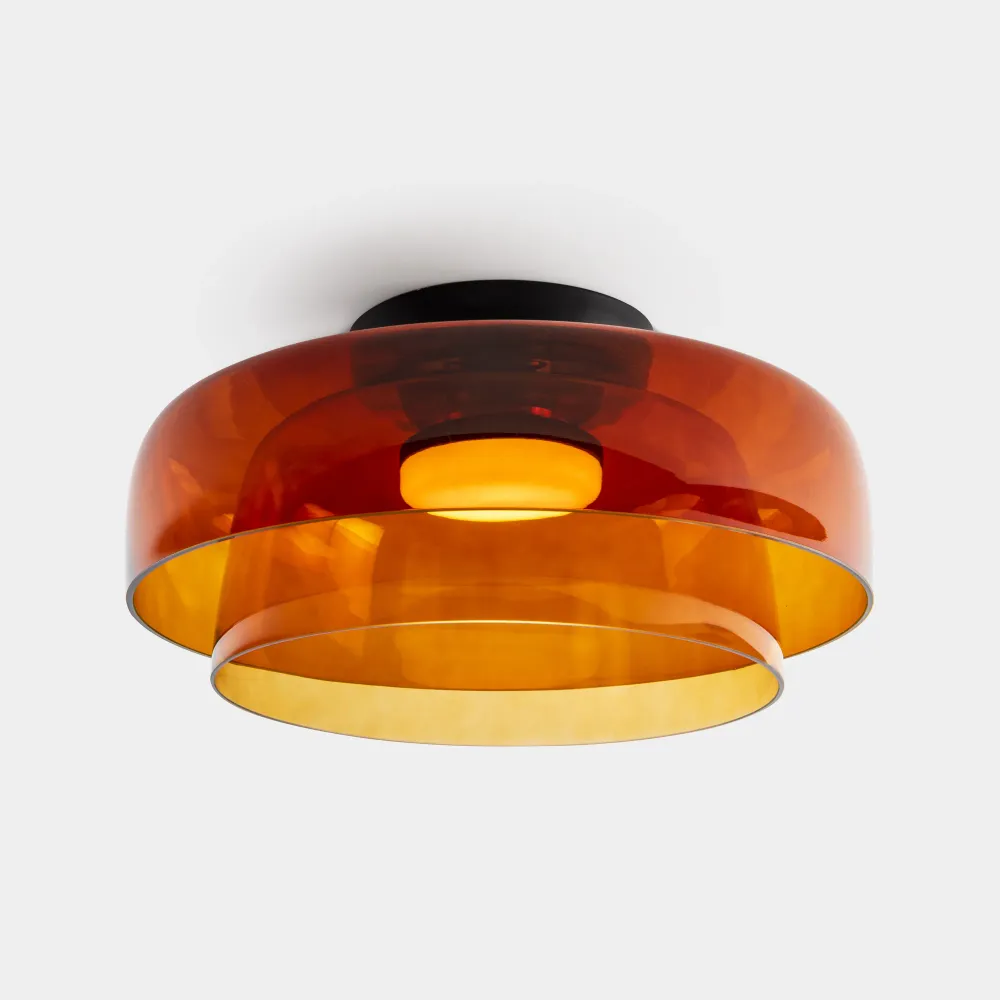 LedsC4 LED Ceiling Light Levels 2 bodies dimmable 42cm 15-A135-05-15