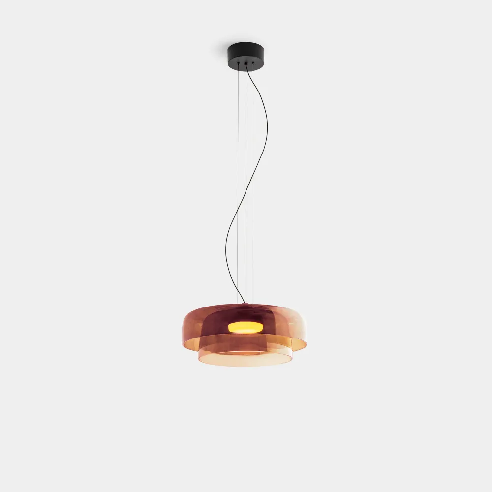 LedsC4 Levels 2-light pendant ceiling lamp Ø42cm + Ø32cm LED 19 Phase Cut N 00-A028-05-15