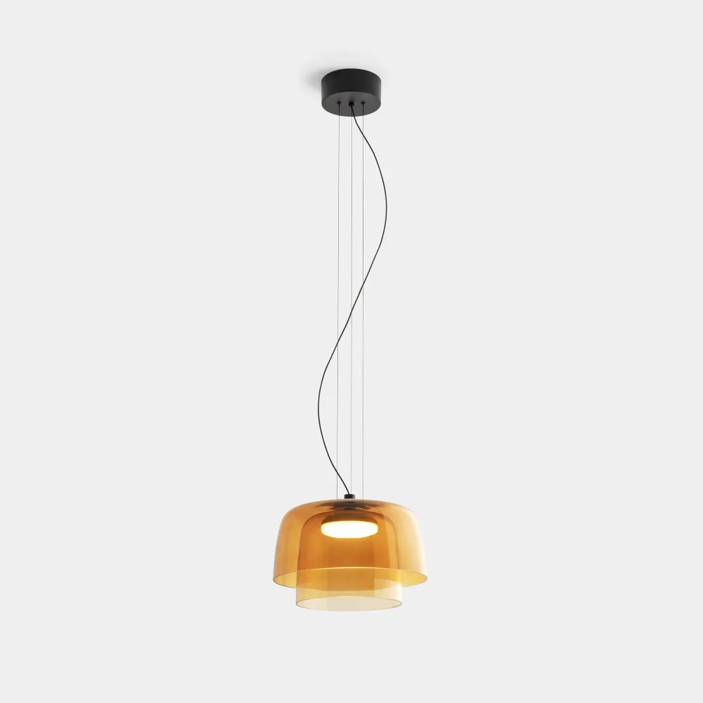 LedsC4 Levels 2-light pendant lamp Ø32cm + Ø22cm LED 19 Phase Cut N 00-A027-05-15