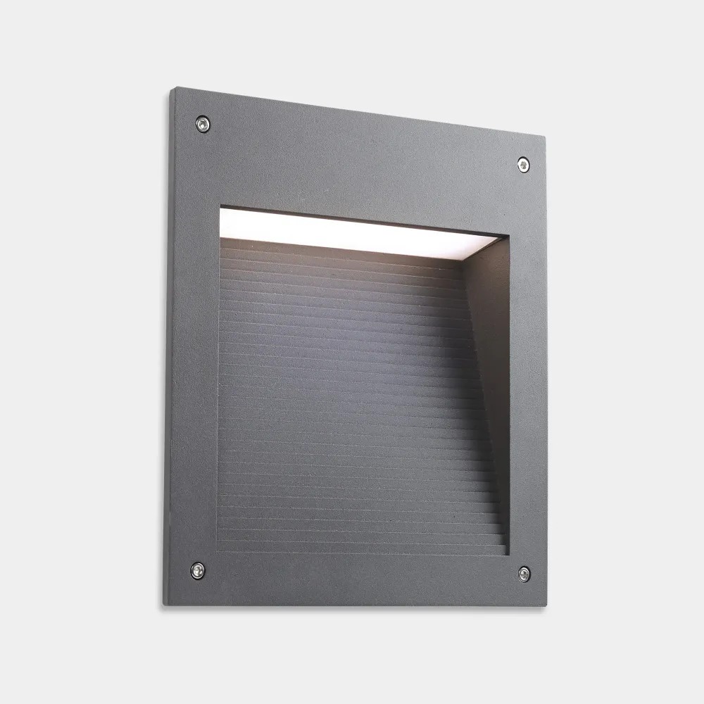 LedsC4 Micenas Asymmetrical Square LED Wall Recessed Light 05-E134-Z5-EH