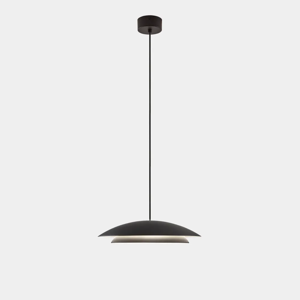 LedsC4 Noway Small LED Phase Cut Pendant Ceiling Lamp Black 00-8392-05-05