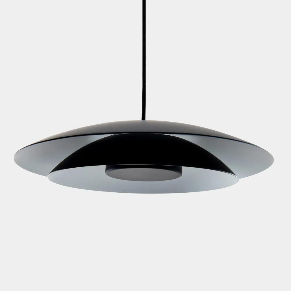 LedsC4 Noway Small LED Phase Cut Pendant Ceiling Lamp Black 00-8392-05-05