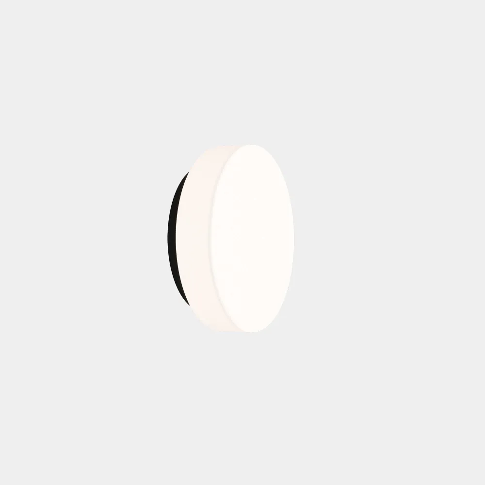 LedsC4 Spark Single Ceiling Light Ø240Mm LED 16 Sw 2700-3000-4000K Phase Cut Black 652Lm 15-A126-05-F9