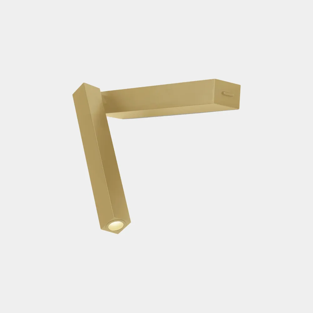 LedsC4 Wall light reading light Hall Slim Reader LED matt gold 05-8510-DN-DN