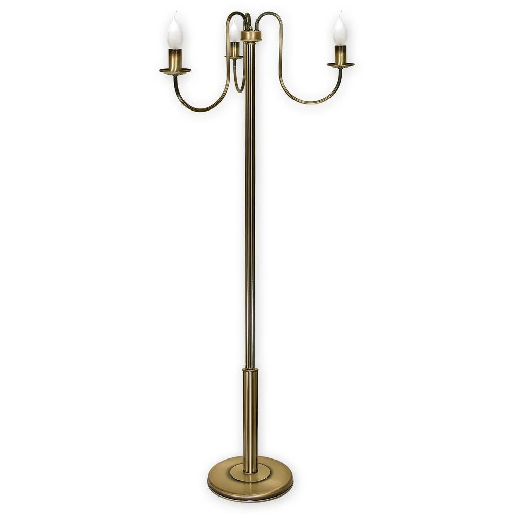 Lampadaire Lemir Kandelabr 3xE14 acier patiné