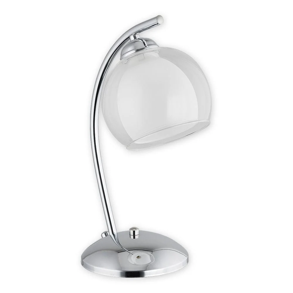 Lampe de table Lemir Altea 1xE27 acier Chrome