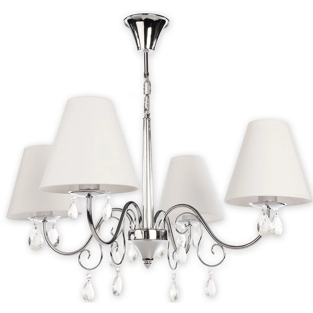 Lustre Lemir Velio 4xE27 acier Antique