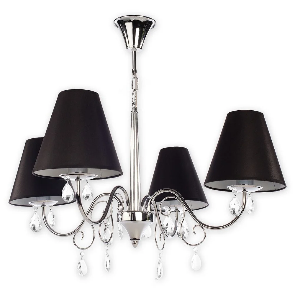 Lustre Lemir Velio 4xE27 acier Antique