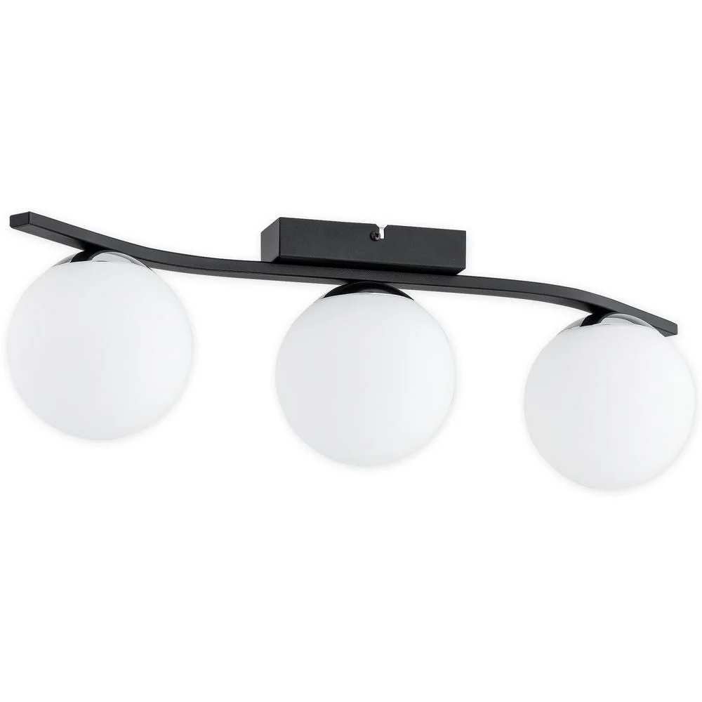 Plafonnier Lemir Maya 3xE14 en acier Chrome