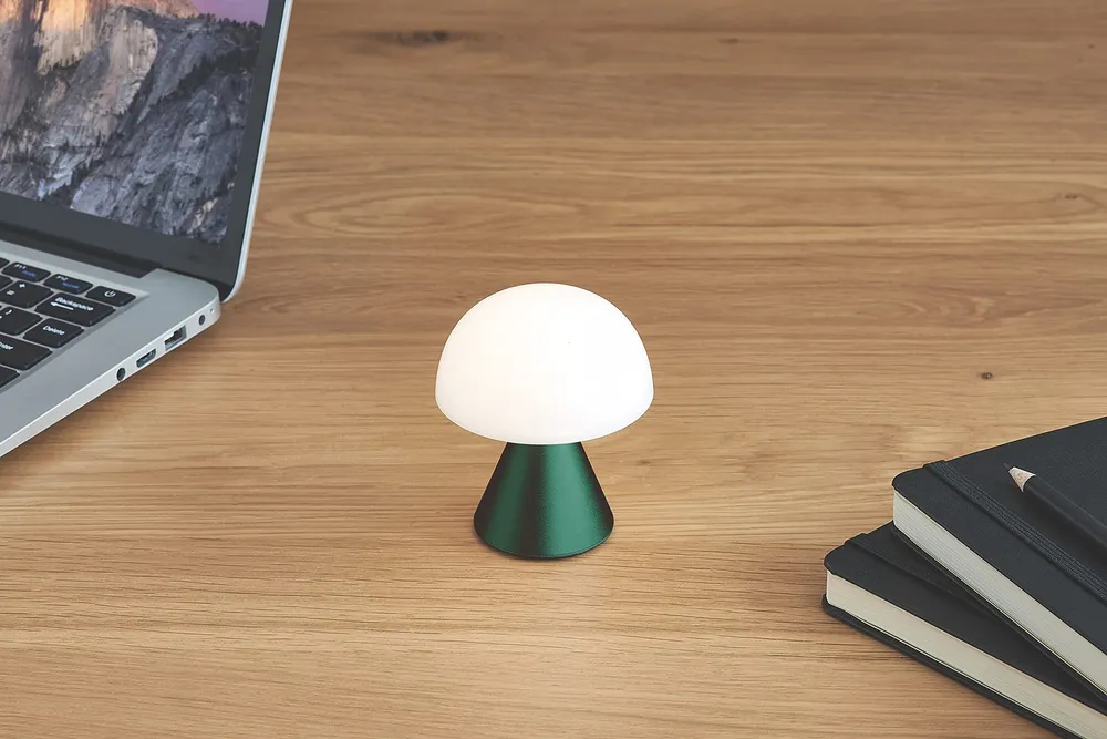 LEXON MINA Mini Lampe Champignon sans fil rechargeable, lampe LED à poser ou de chevet, à variateur d'intensité, jusqu'à 1...