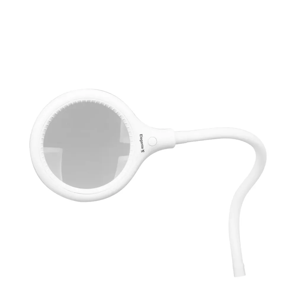 Élégante lampe loupe 2014-2r 30 led smd 5d avec un support et une pince de bureau