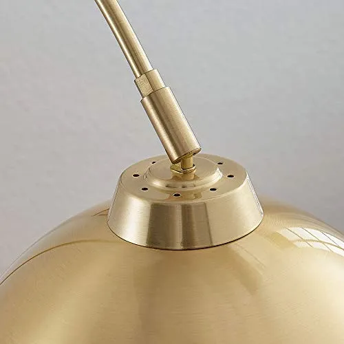 Lampadaire LED 'Moisia' en Doré en Métal e. . pour Salon & Salle à manger (1 lampe,à E27, ++) de Lindby | Lampadaire Sur P...