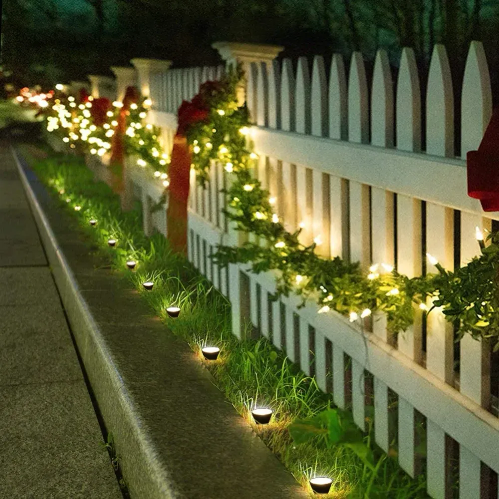 Lot de 10 lampes piquets solaires
