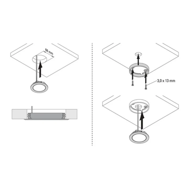 L&S lampe encastrée Chip Emotion 12 V 4 W ( 3000550004 )