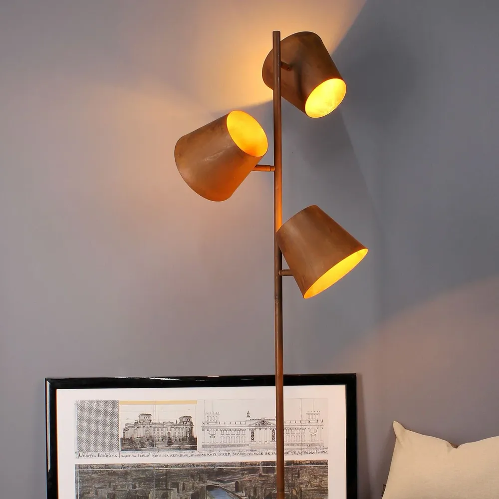 Floor lamp Luce Ambiente e Design COLT Metal E27 Grey