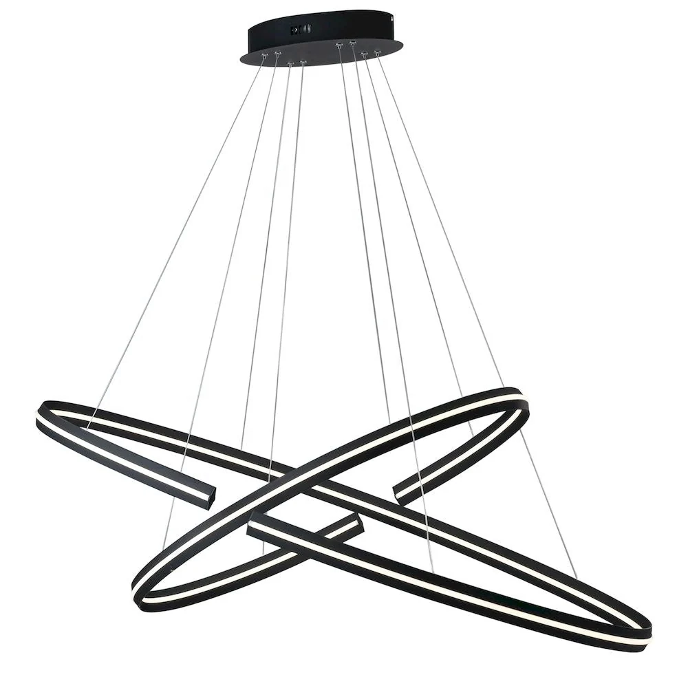 Pendant lamp Luce Ambiente e Design CLARKE aluminum LED D 120cm