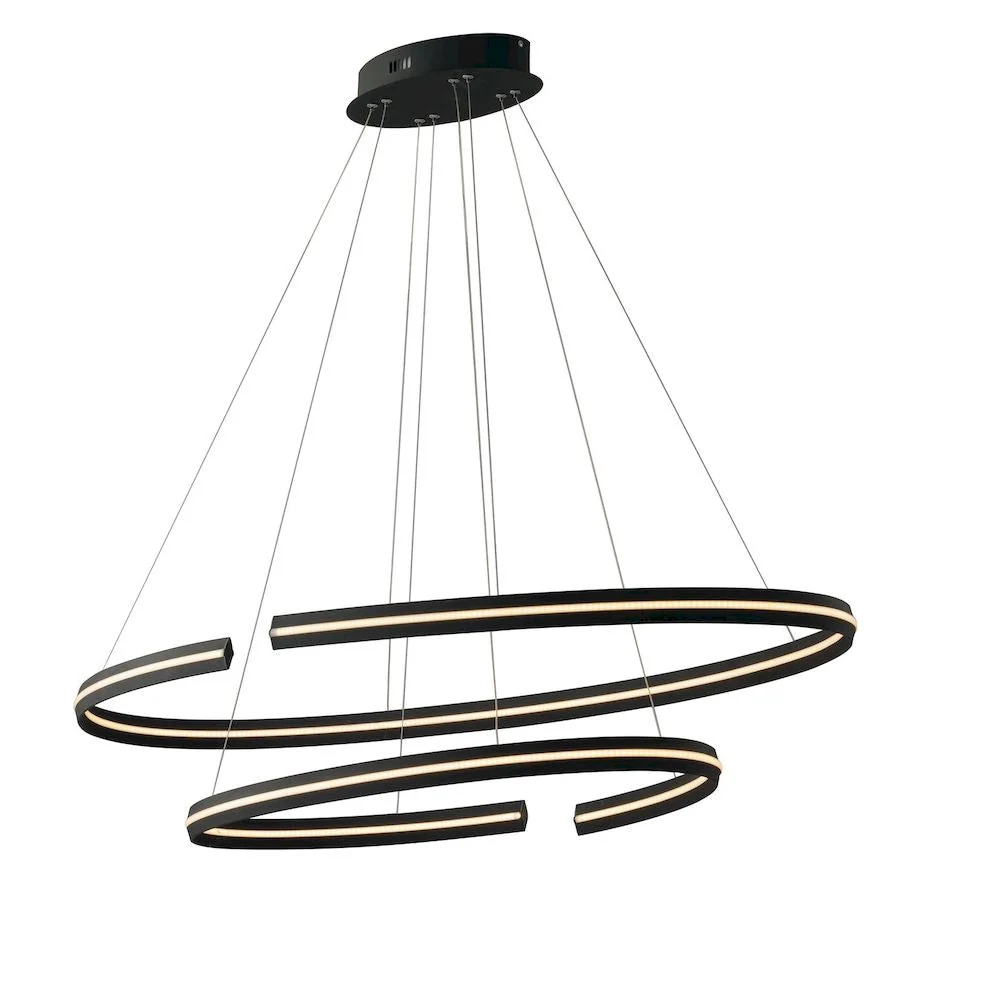 Pendant lamp Luce Ambiente e Design CLARKE aluminum LED D 120cm