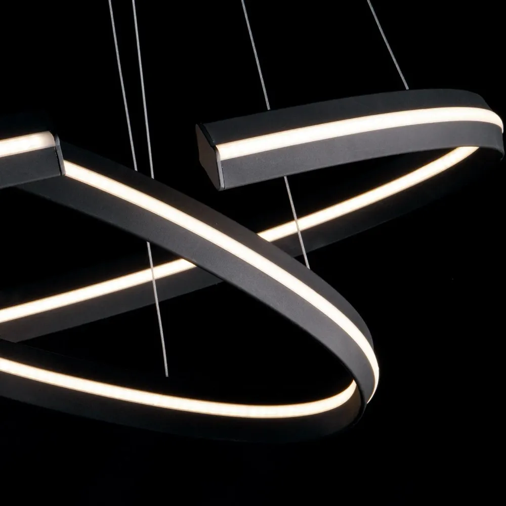 Pendant lamp Luce Ambiente e Design CLARKE aluminum LED D 120cm