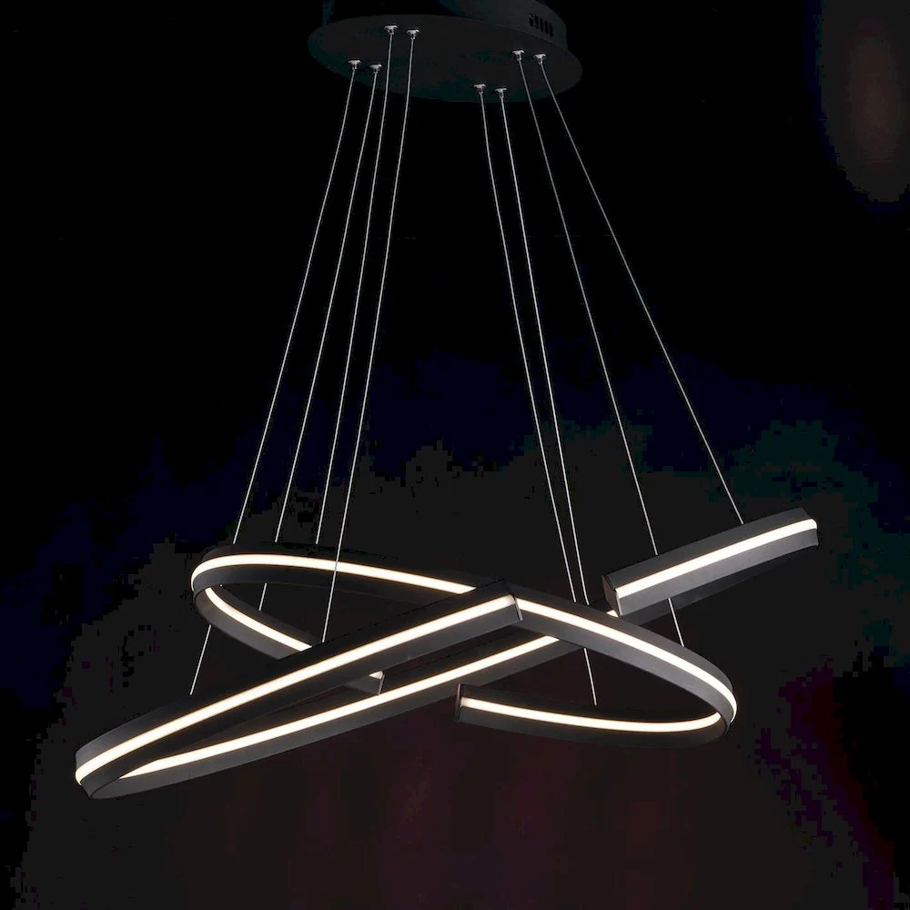 Pendant lamp Luce Ambiente e Design CLARKE aluminum LED D 120cm