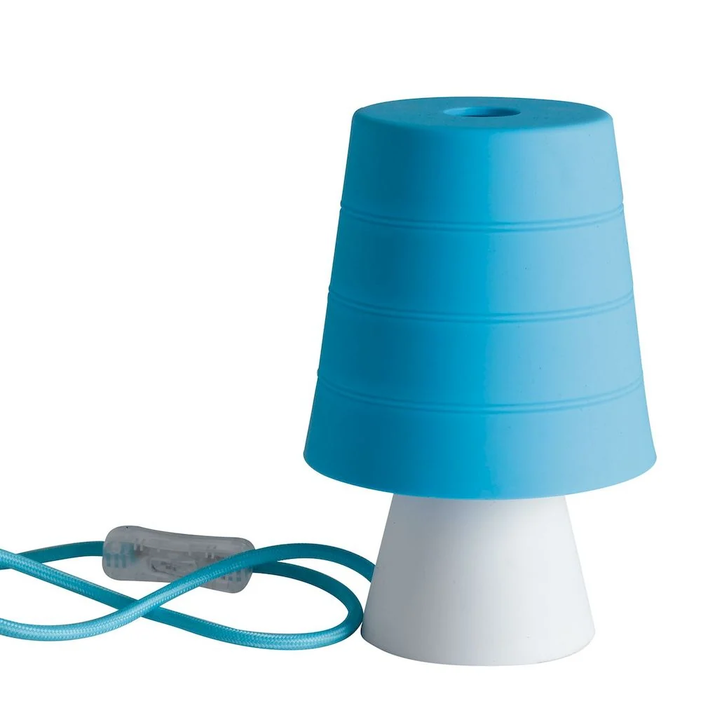 Table lamp Luce Ambiente e Design DRUM silicone E14 Orange