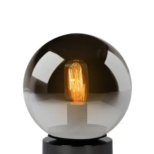 Lucide 45563/20/65 Lampe de Table, Verre, E27, 60 W, Fumé