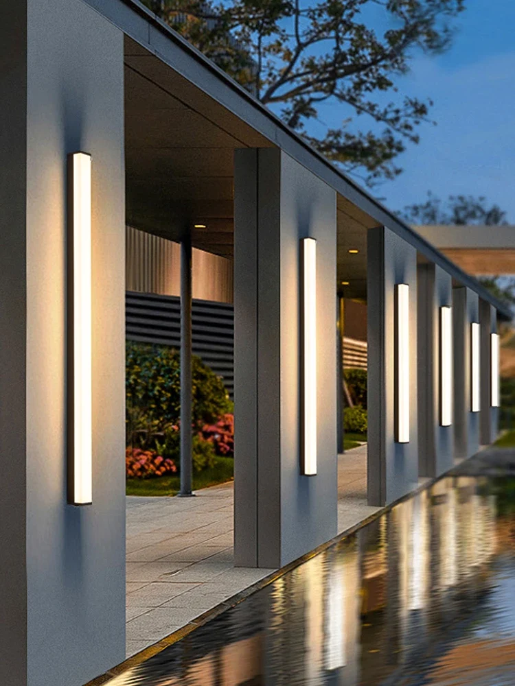 applique murale led moderne étanche pour extérieur jardin Blanc Lumeers_marketplace