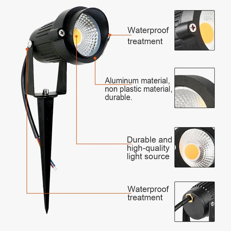 lampe led pour éclairage extérieur projecteur étanche design moderne 5w Lumeers_marketplace