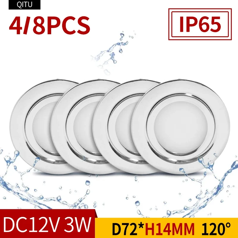 spot led étanche en acier inoxydable pour extérieur et bateau 4pcs Lumeers_marketplace