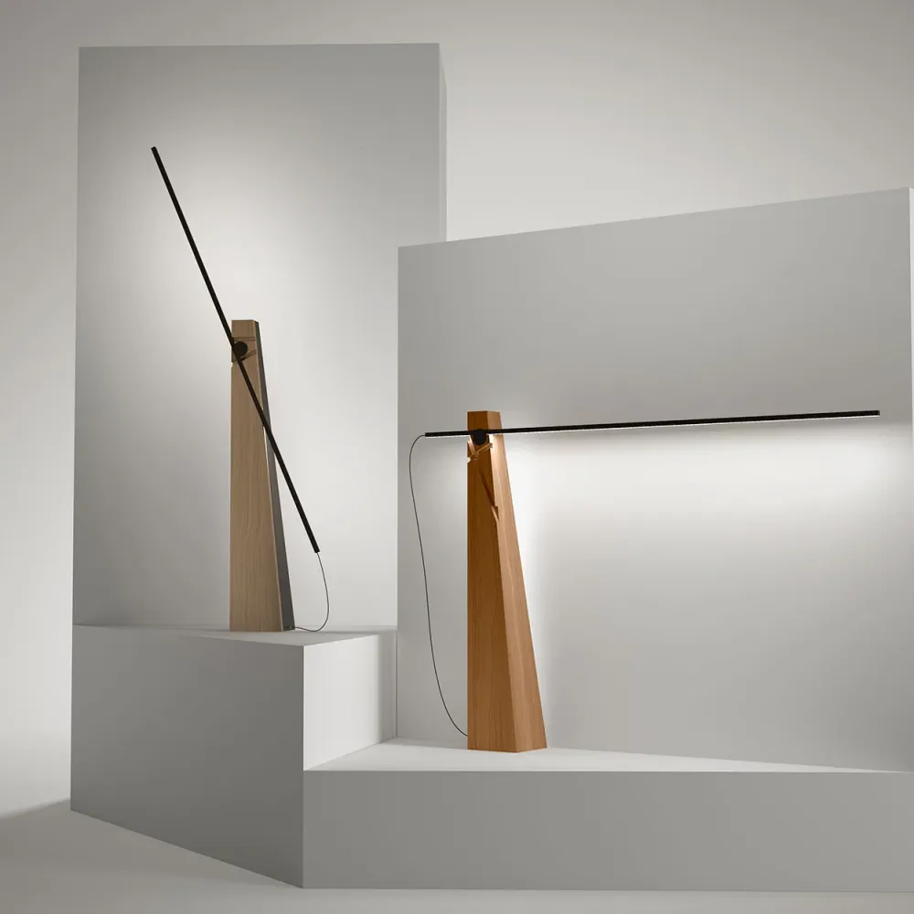 Lampadaire en bois ASTOLFO par Amedeo G. Cavalchini pour Lumen Center