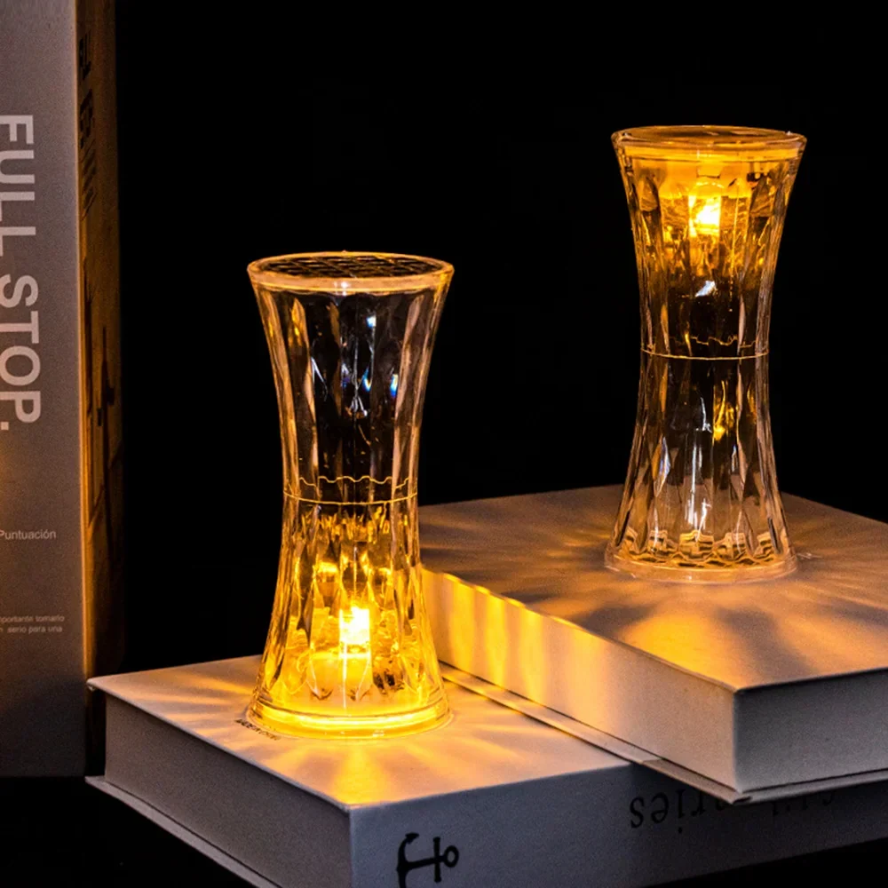 LumiDiamant - Lampe LED Transparent Diamant pour Lecture