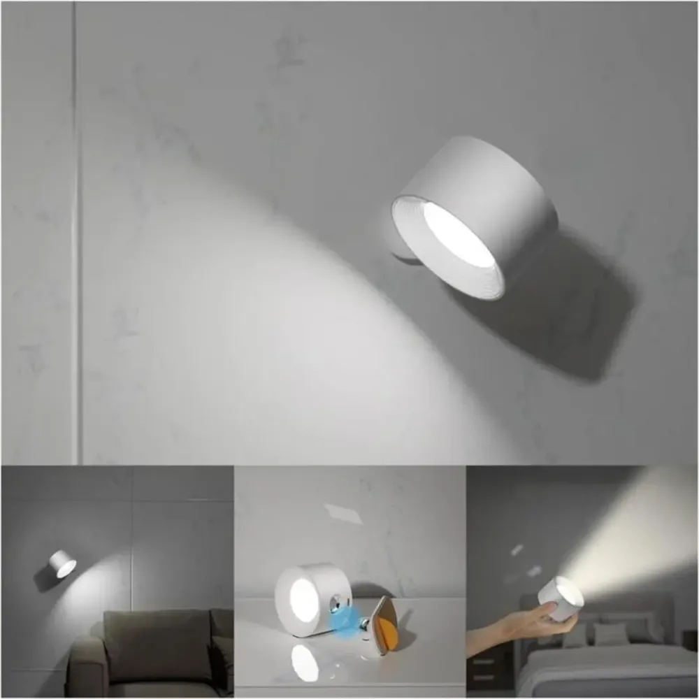 LumiFree - Lampe Murale Rechargeable sans Fil à 360°